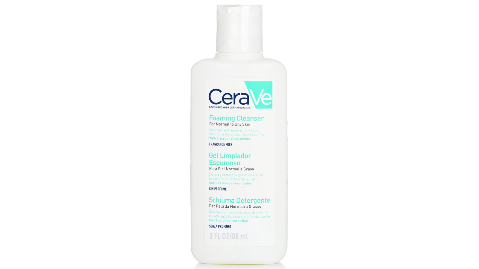 CeraVe Foaming Facial Cleanser for Normal to Oily Skin - 88ml/3oz
