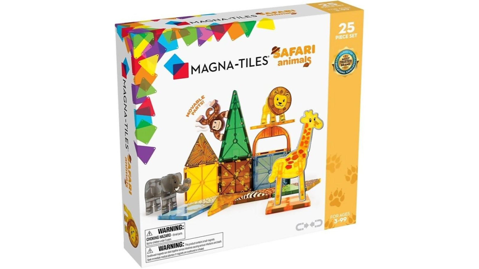 Magna Tiles 25 Piece Safari Animals