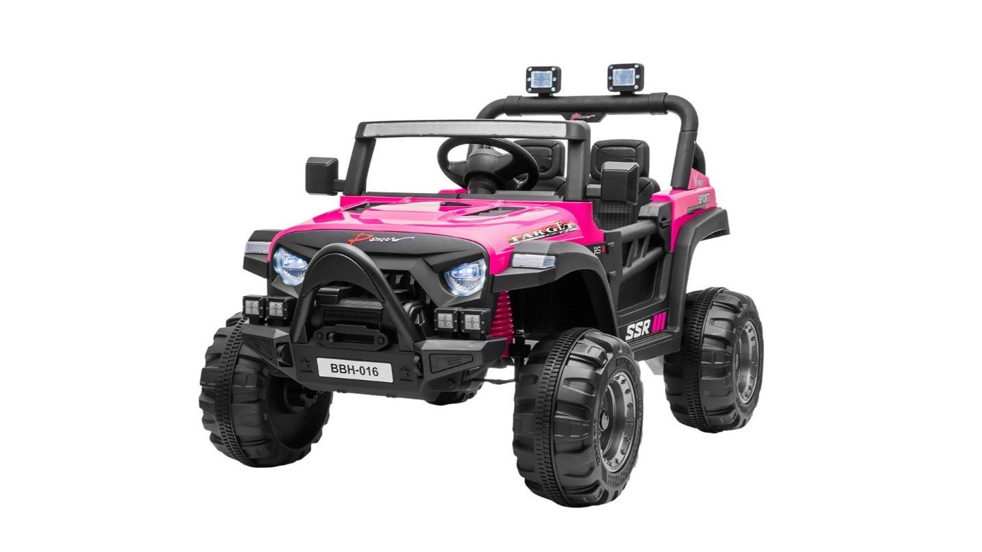 Kidbot Dual Openable Door Off Road Jeep Kids Electric Ride-on Car with Parental Remote Control - Pink