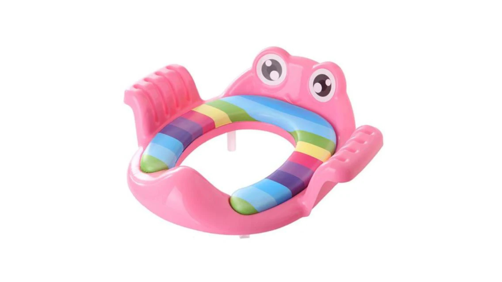 NNEOBA Removable Baby Toilet Training Seat Potties Seat with Armrest Girl Boy Toilet Cushion Infant Care - Pink