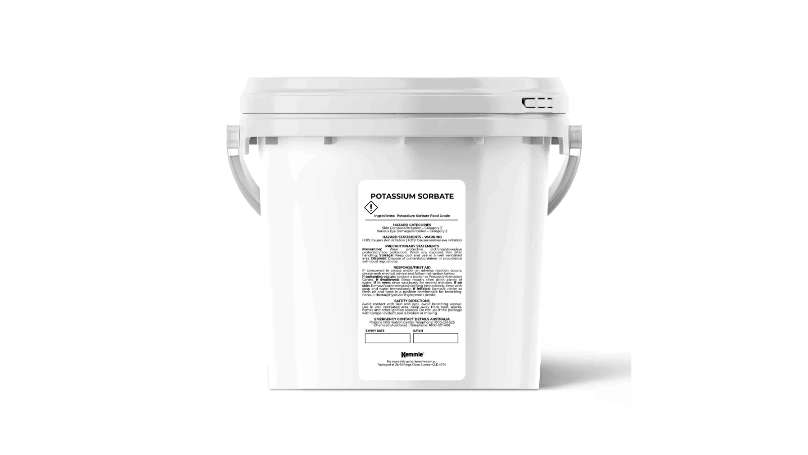 Kemmie Potassium Sorbate Food Grade Granule Tub - 2kg