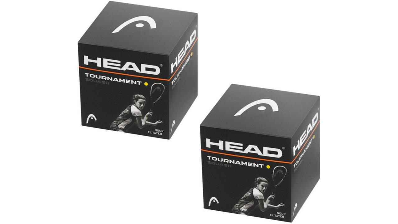 Head Tournament Squash Balls - Balles De Squash Jaunes Lentes