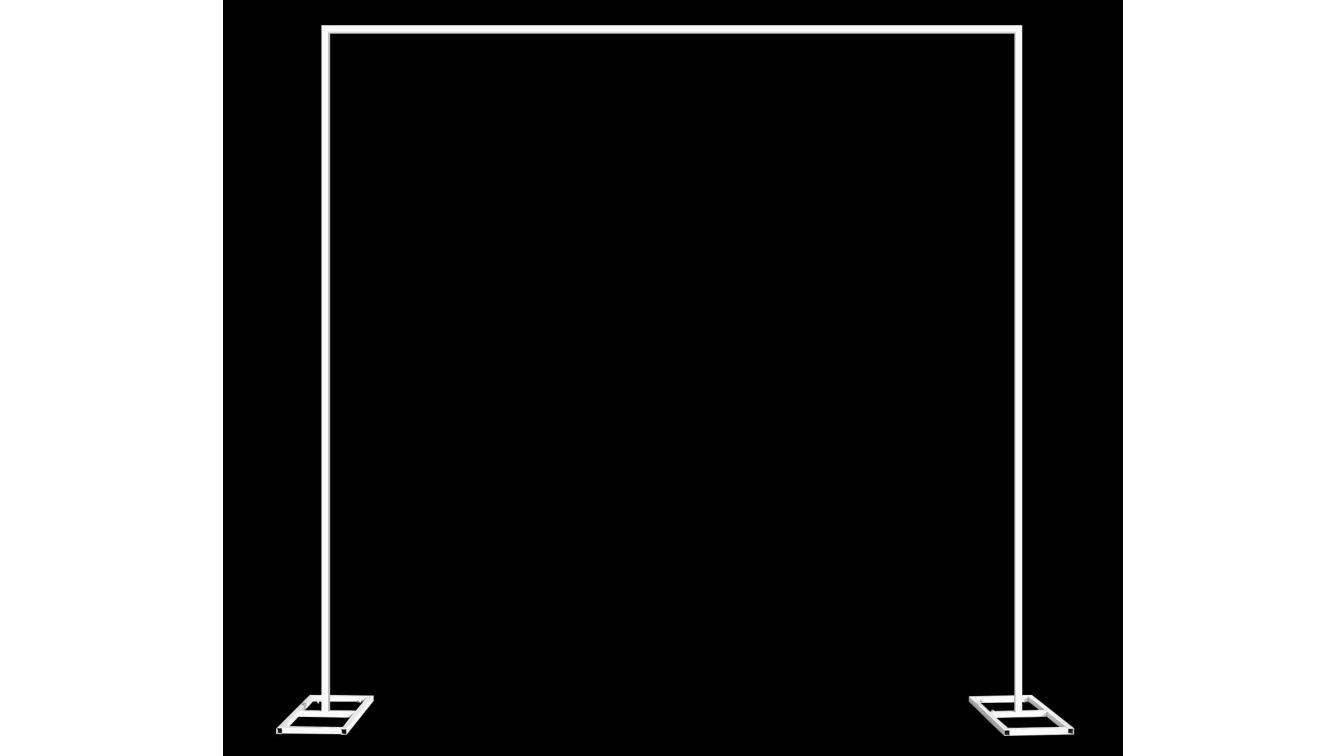 White Wedding Stand Photo Party Balloon Frame Decoration Backdrop - 300 x 300cm