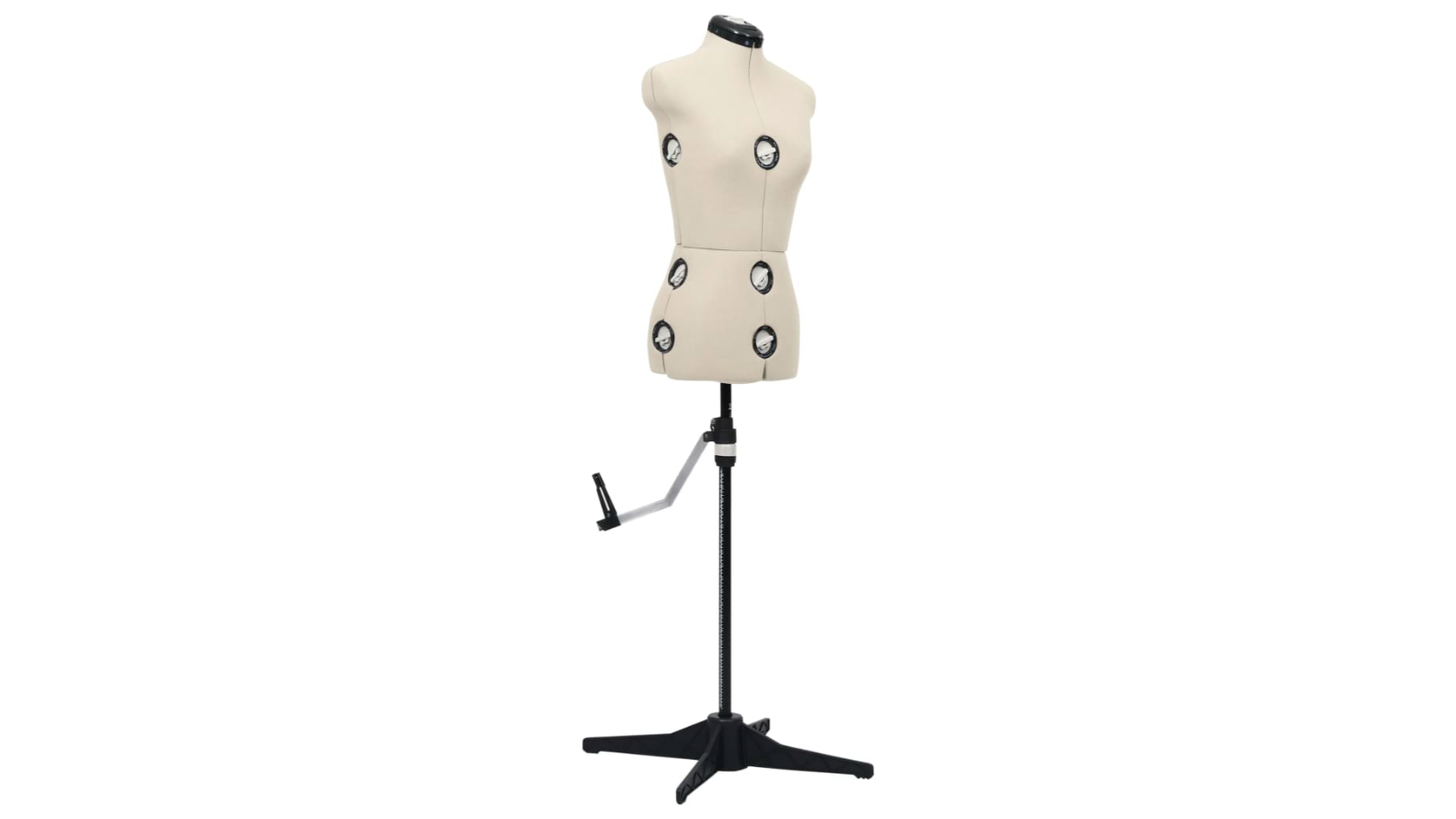 vidaXL Adjustable Small Dress Female Form - Cream