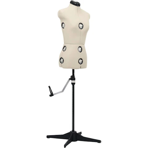 vidaXL Adjustable Small Dress Female Form - Cream