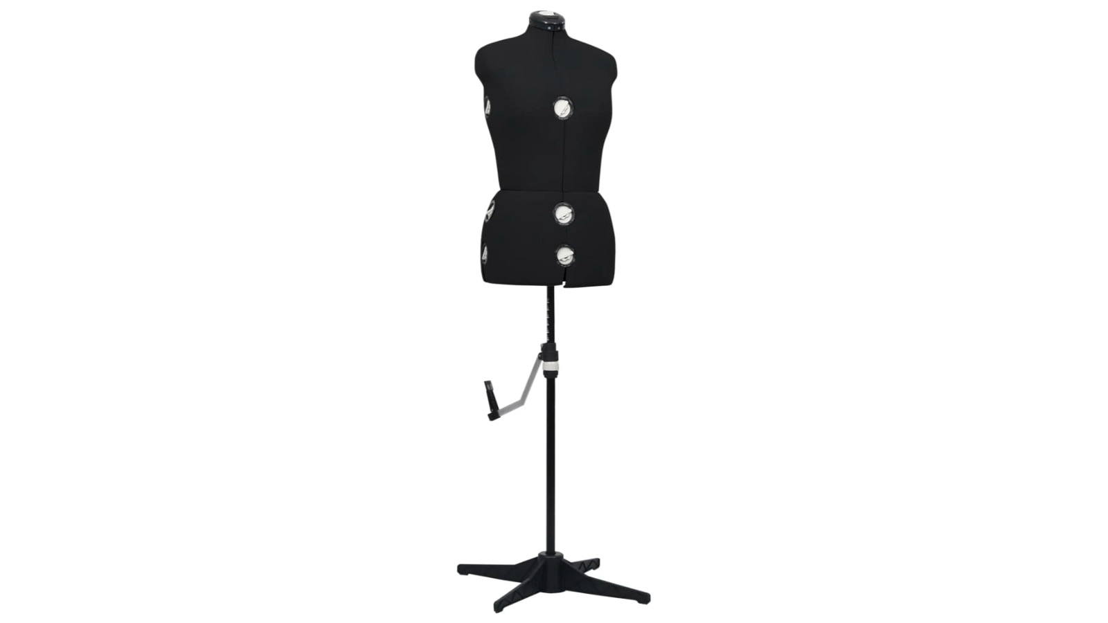 vidaXL Adjustable Medium Female Dress Form - Black