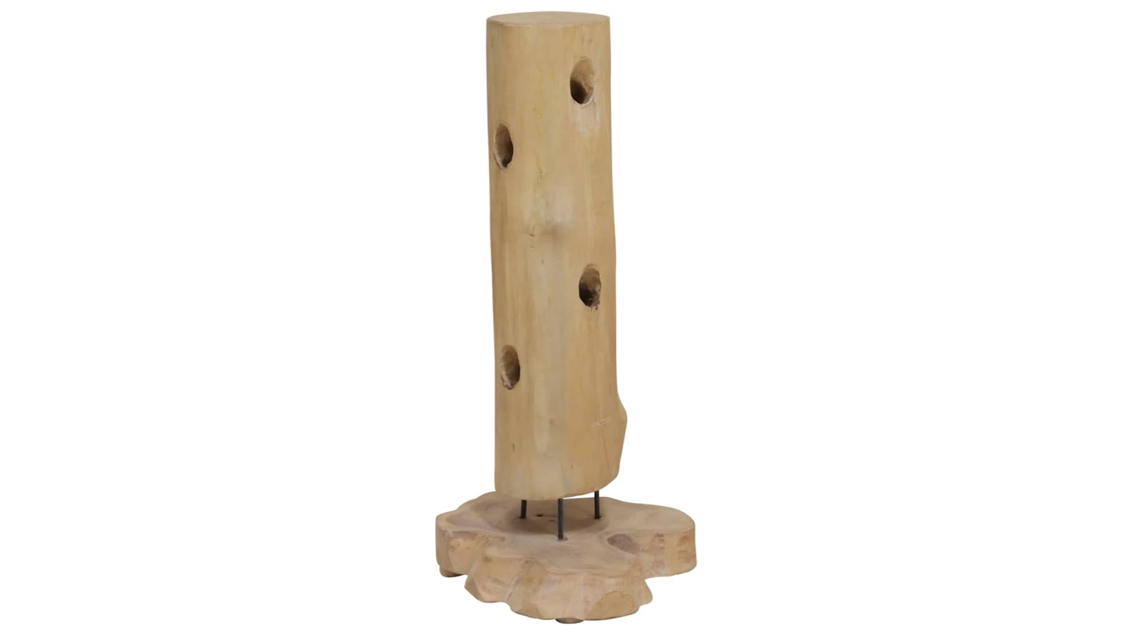 vidaXL Solid Teak Wood 40 x 30 x 80cm Wine Rack for 8 Bottle