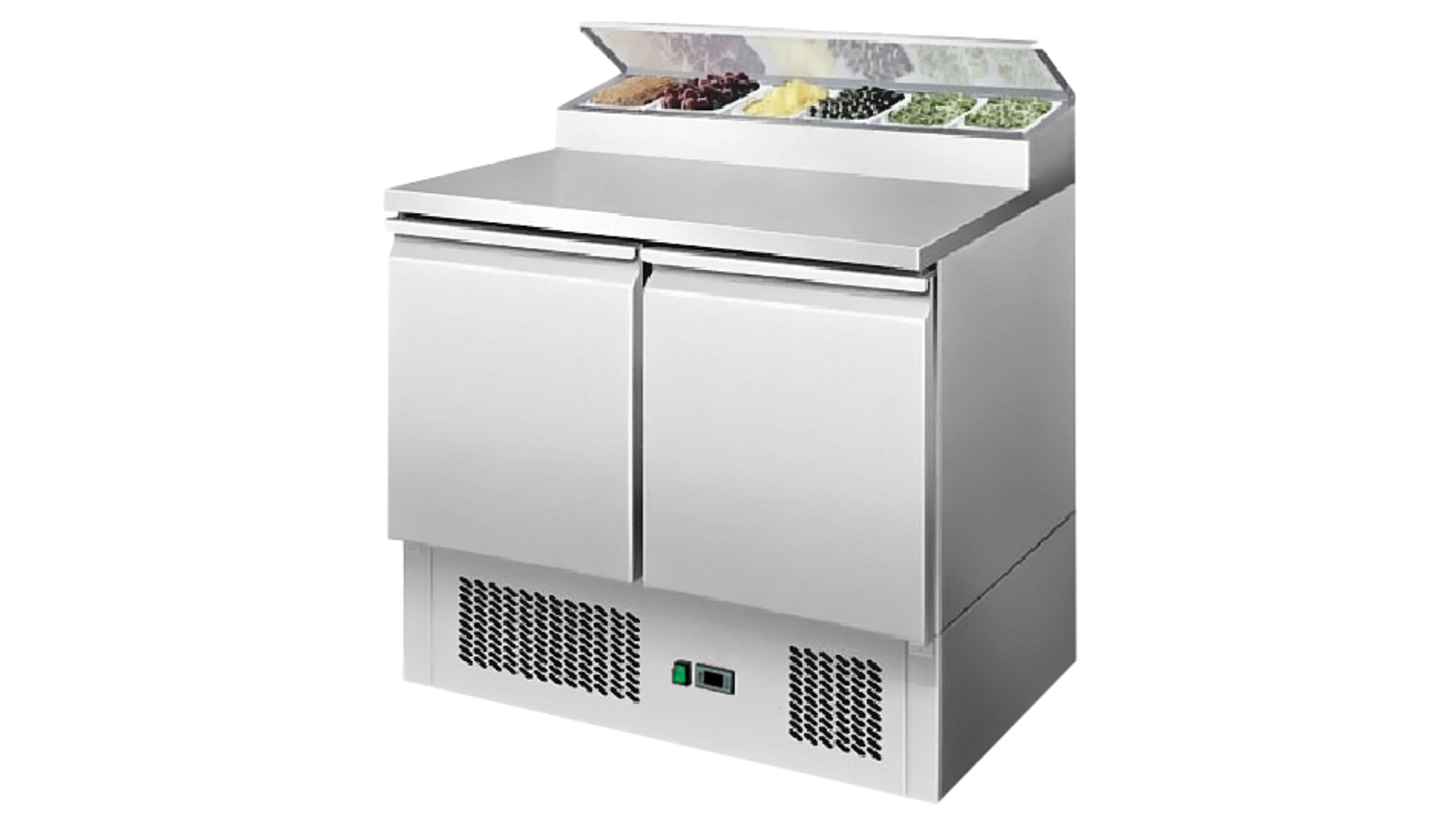 Atosa Commercial 2-Door Pizza Table Saladette Fridge