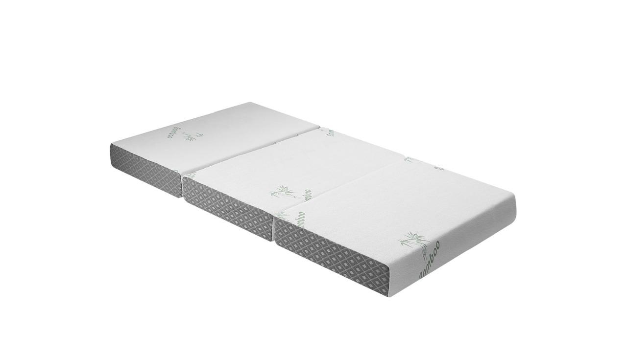 Luxdream Trifold Portable Sleeping Mat Sofa Bed - White/Grey