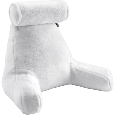 Shredded Memory Foam Plush Fabric Sit-Up Bed Pillow Set