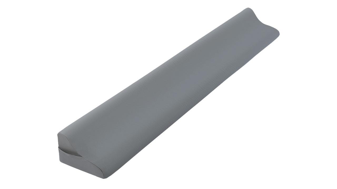 Luxdream Bed Wedge Pillow Gap Filler Queen Size Foam with Side Pocket - Grey