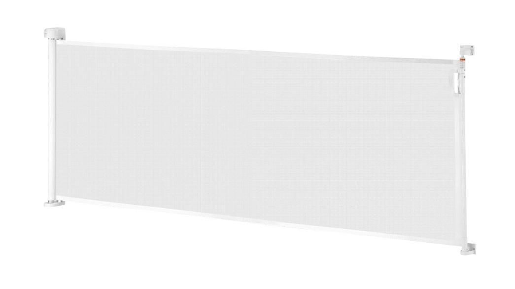 Pet Scene Mesh White Retractable Baby Enclosure Safe Guard for Stairs - 254cm