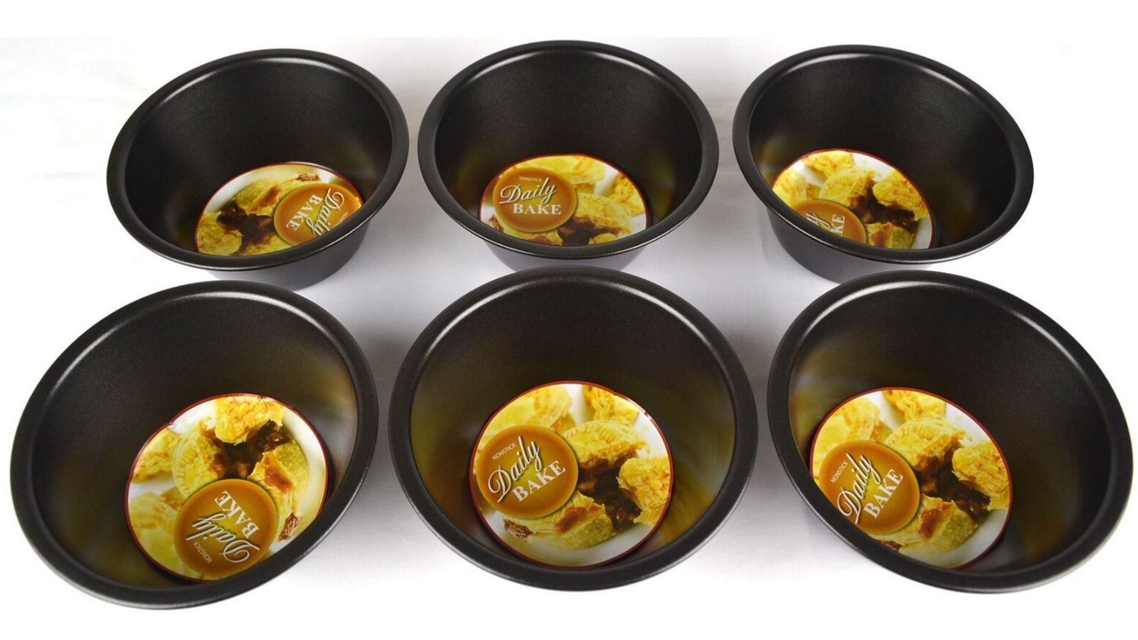 Daily Bake Non-Stick Mini Pie Pans - Set of 6