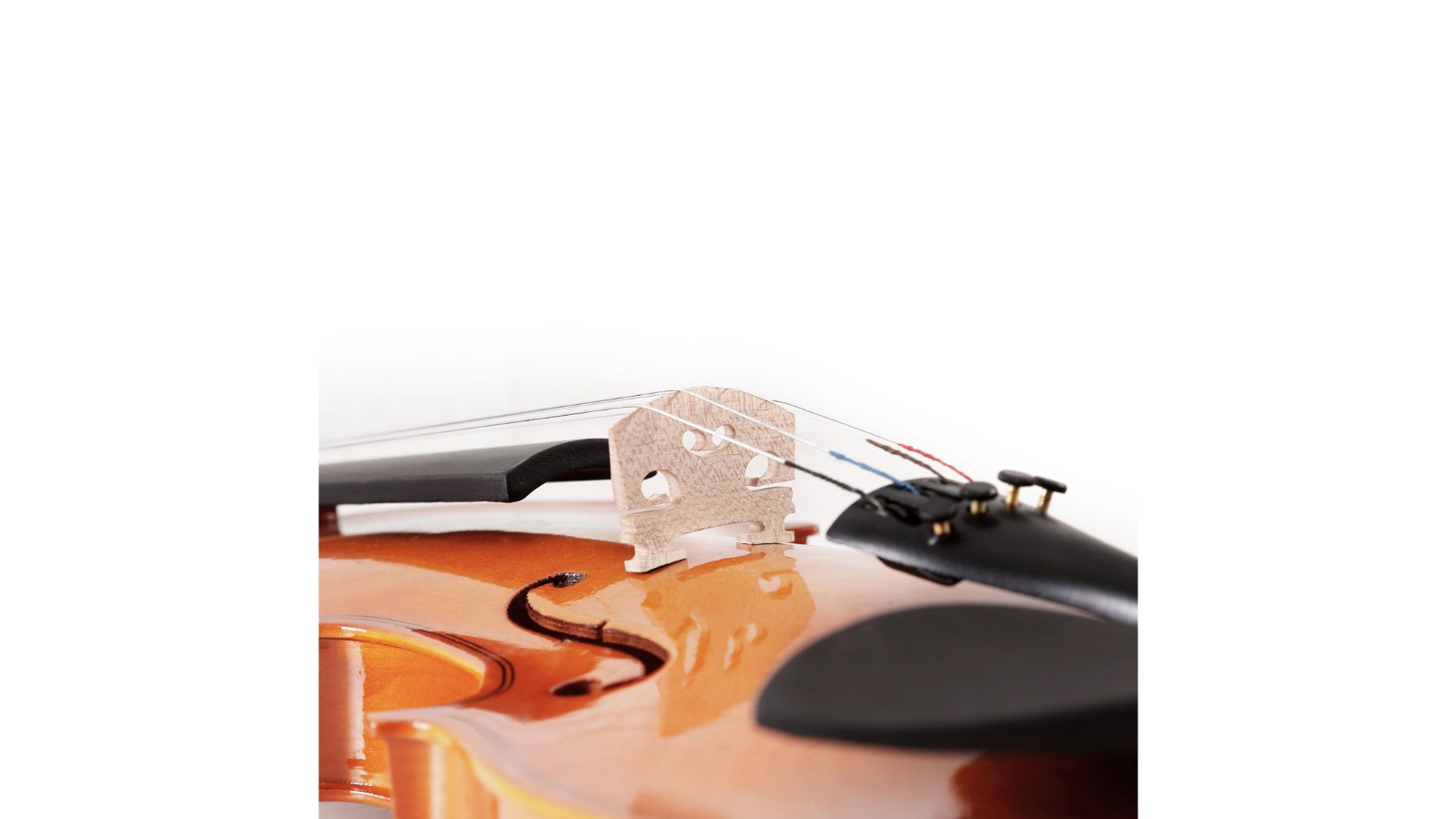 Melodic Full-Size Wooden Violin with Bow Rosin String