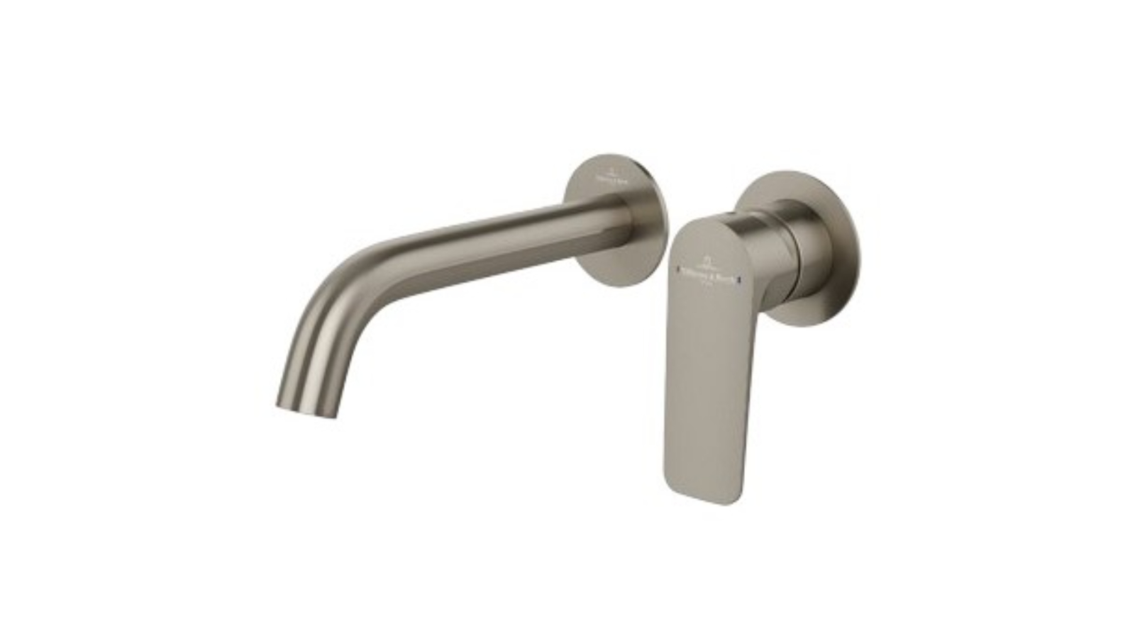 Vilerroy & Boch O.Novo Style S Wall Mounted Basin Trim Mixer - Brushed Nickel