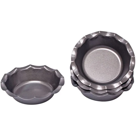 Daily Bake 4 Piece Pie Dish 12.5 x 3cm - Black
