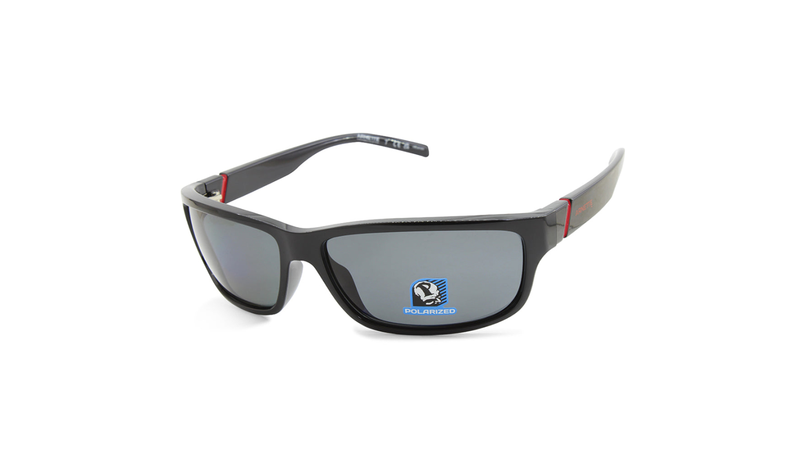 Arnette AN4271 41/81 Zoro Men's Polarised Sport Sunglass - Shiny Black/Dark Grey