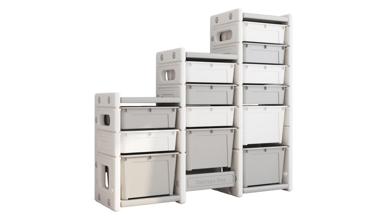 All 4 Kids Hannah Combined Storage Unit - Grey