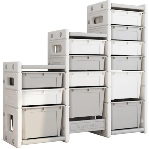 All 4 Kids Hannah Combined Storage Unit - Grey