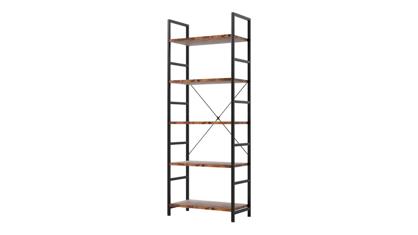Levede 5-Tier Industrial Bookshelf - 158cm