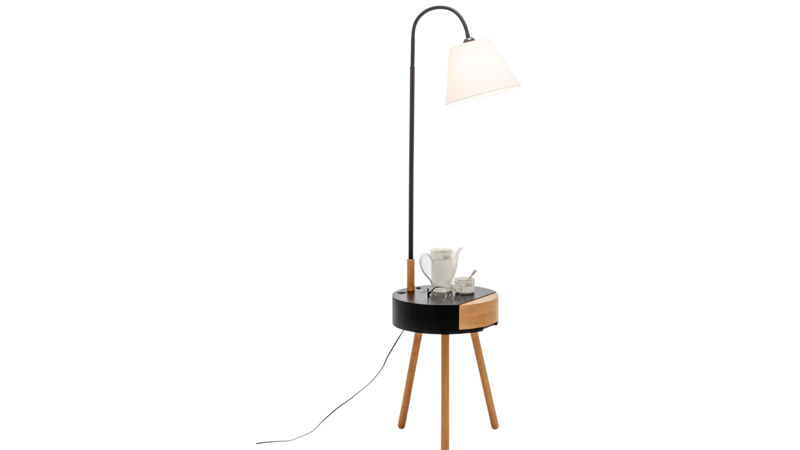 New Oriental Florence Tripod Lamp with USB Charger