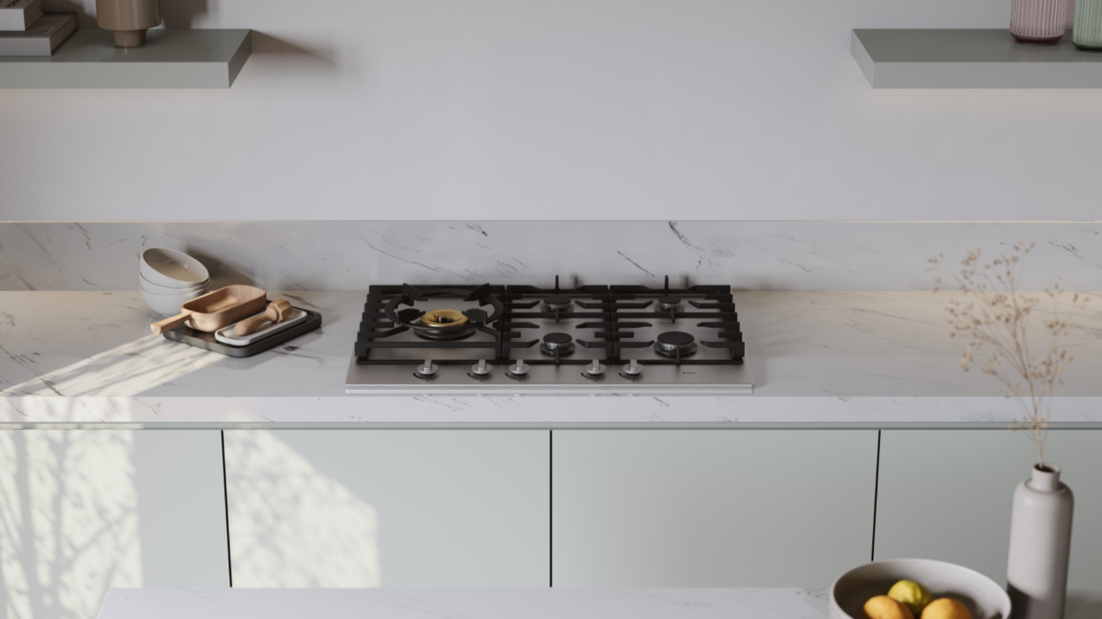 ASKO 75cm Gas Cooktop Stainless Harvey Norman