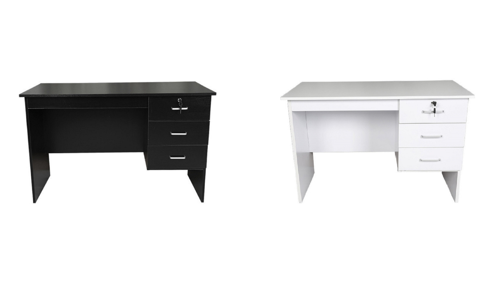 HEQS Laminated Board Redfern 0.9metre Study Desk with 3 Drawers
