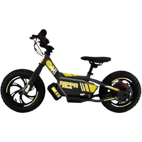 Zippi Electric Rippa 12 E-Drive Kids Balance E-bike - Yellow