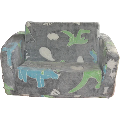 All 4 Kids Samuel The Dino Kid Couch with Storage