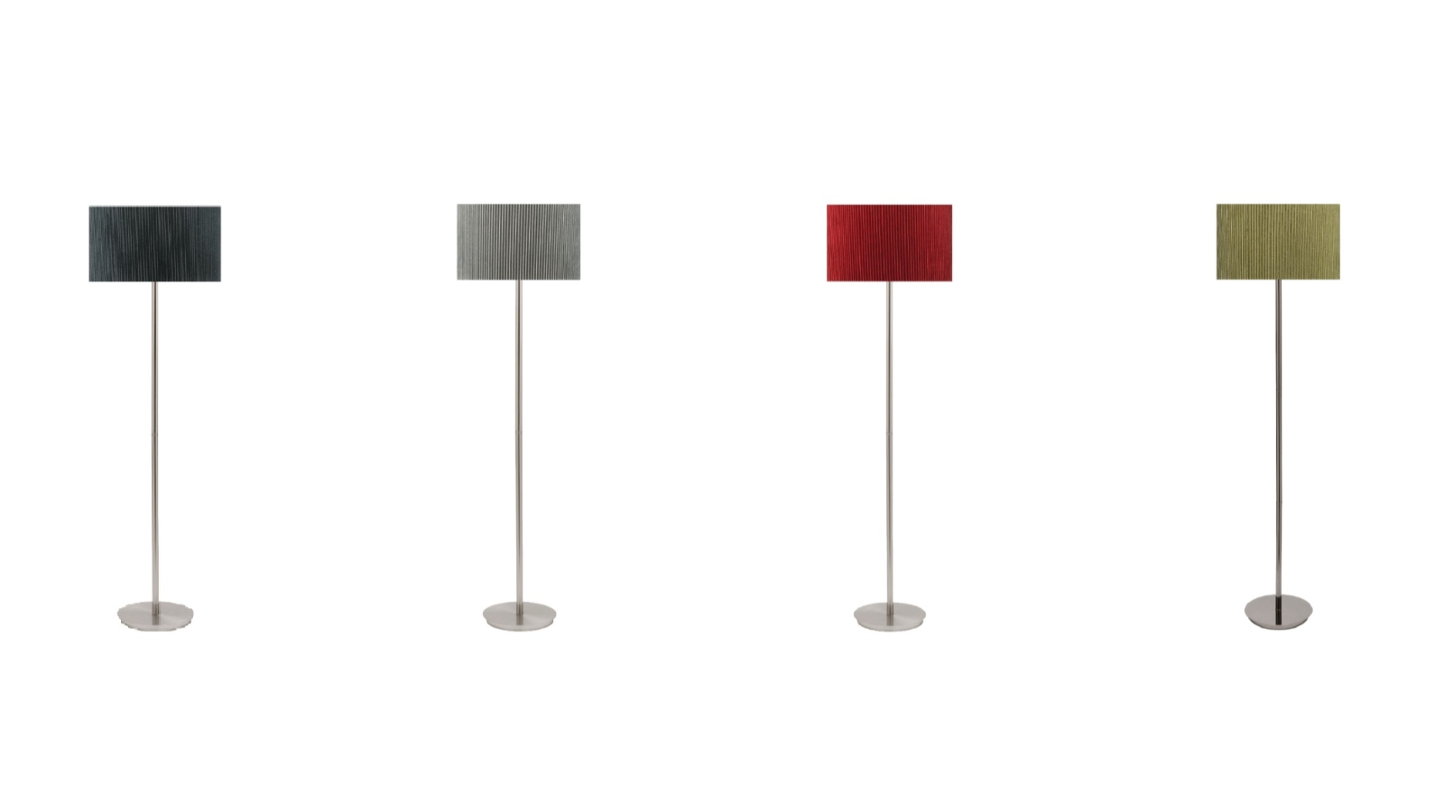 Brooklyn Lighting Project Self-Striped Drum Shade Floor Lamp