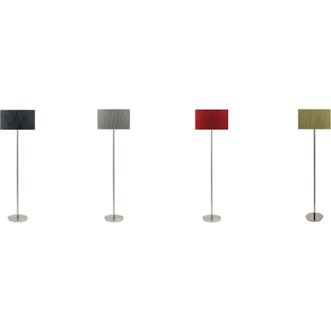 Brooklyn Lighting Project Self-Striped Drum Shade Floor Lamp