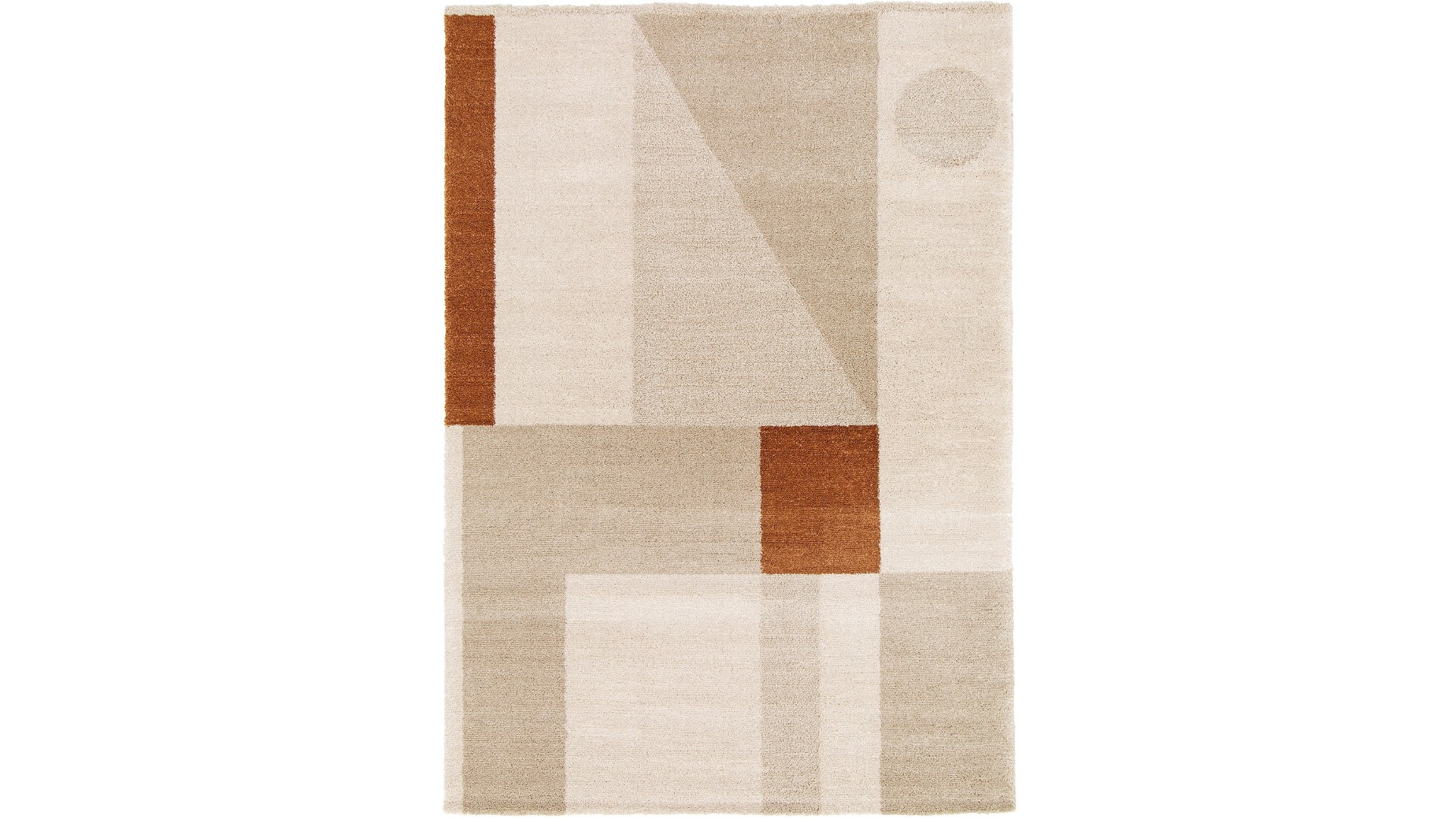 Moon Mural Rust Rug - Large