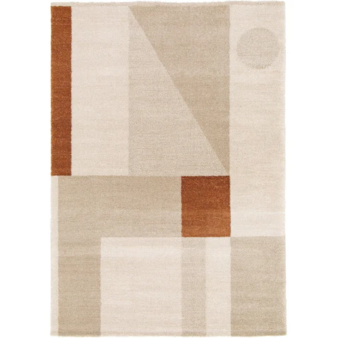 Moon Mural Rust Rug