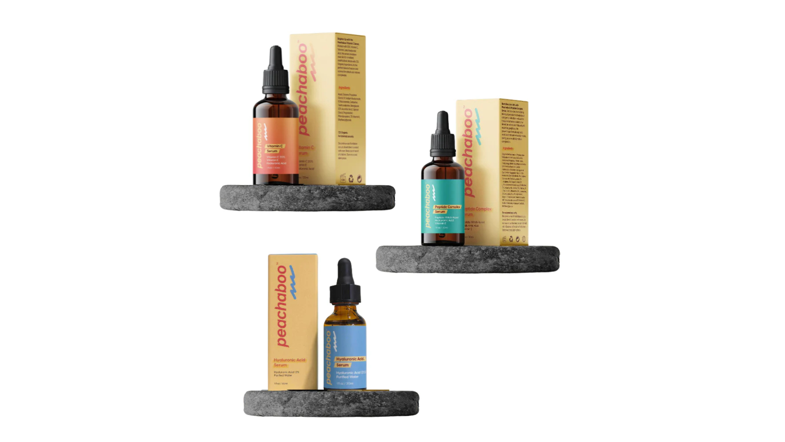 Femvy Serum Pack of Three - Vitamin C, Hyaluronic Acid & Peptide Complex