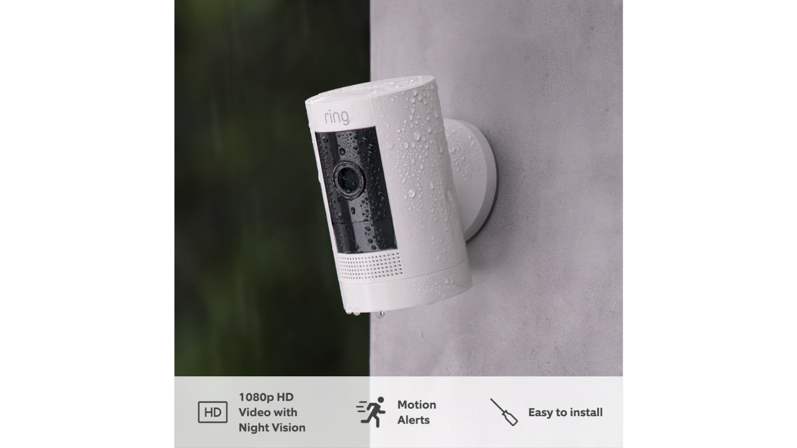 Ring 3-Pack Outdoor Camera (Stick Up Cam) Battery - White | Harvey