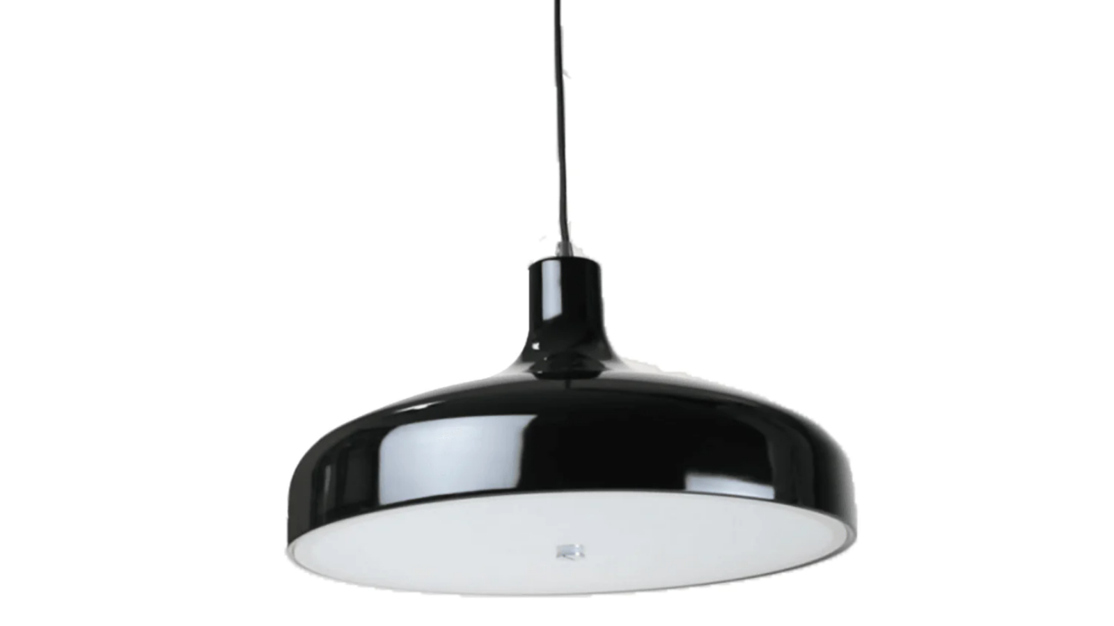 Sylvania Lighting Ariella Classic Elegant Cord Drop Dome Lamp - Black