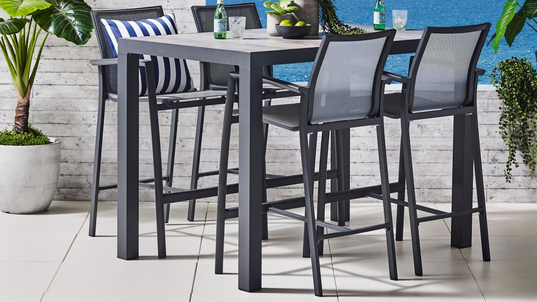 Parsons 5 Piece Outdoor Rectangular Bar Setting Harvey Norman