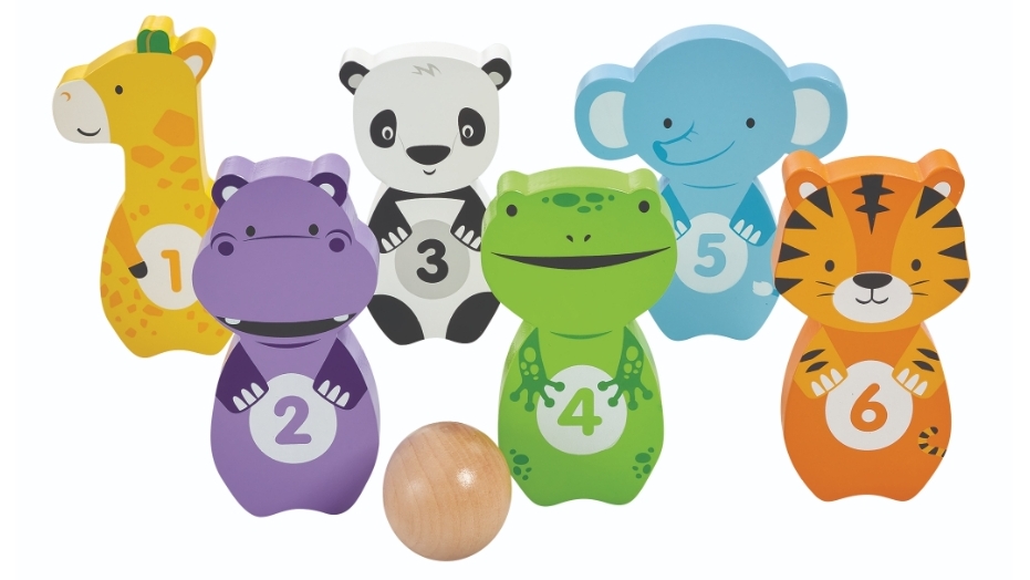 Elc top wooden skittles