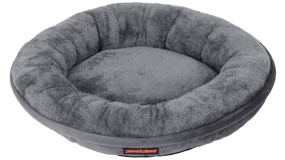 Paws and Claws Small Moscow Round Bed - Grey