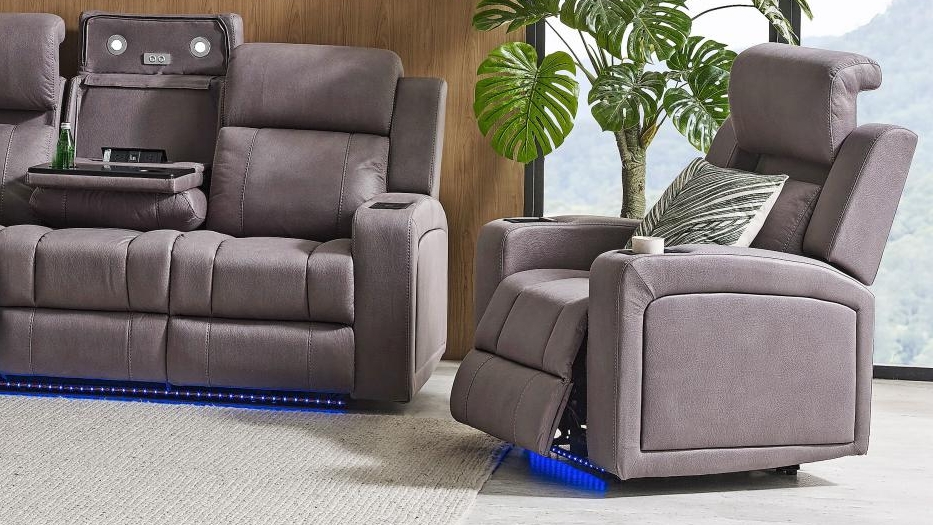 Kino Fabric Powered Recliner Armchair