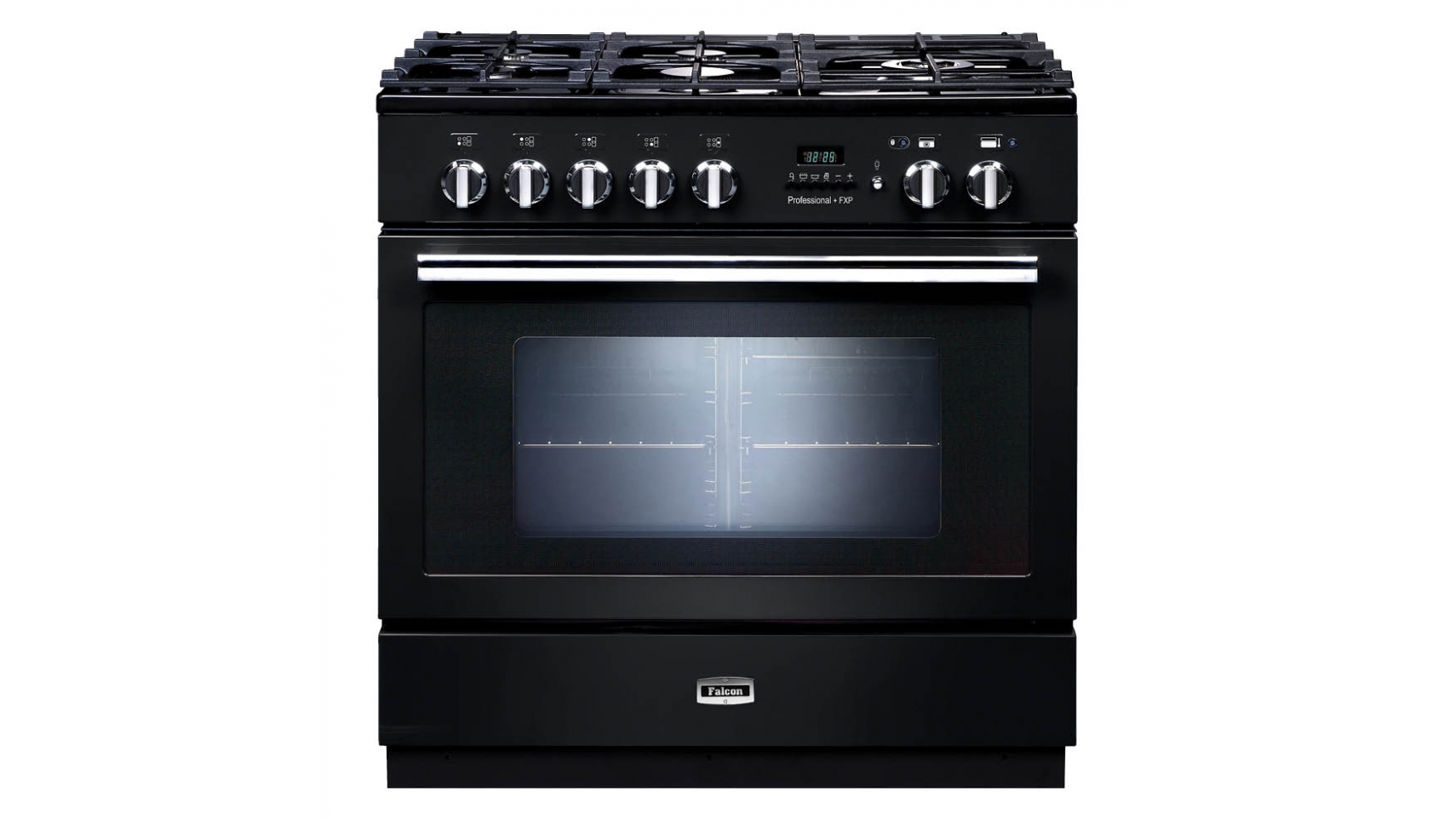 Falcon 90cm Pyrolytic Freestanding Cooker - Black