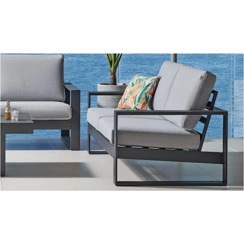 Burano Outdoor 2-Seater Sofa - Gunmetal