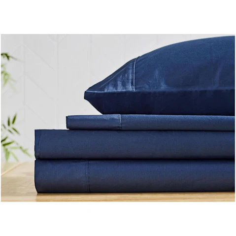 L'Avenue 300 Thread Count Navy Sheet Set - Double