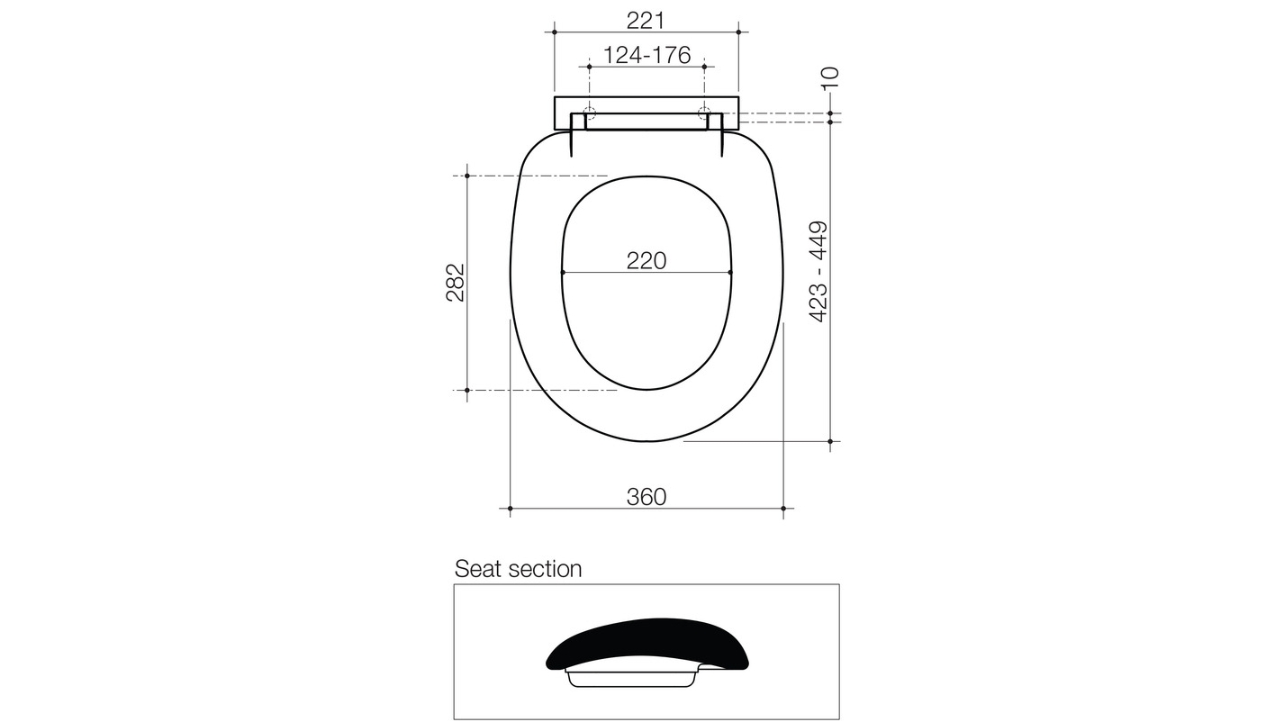 Caroma Profile Soft Close Steel Hinges Toilet Seat Harvey Norman