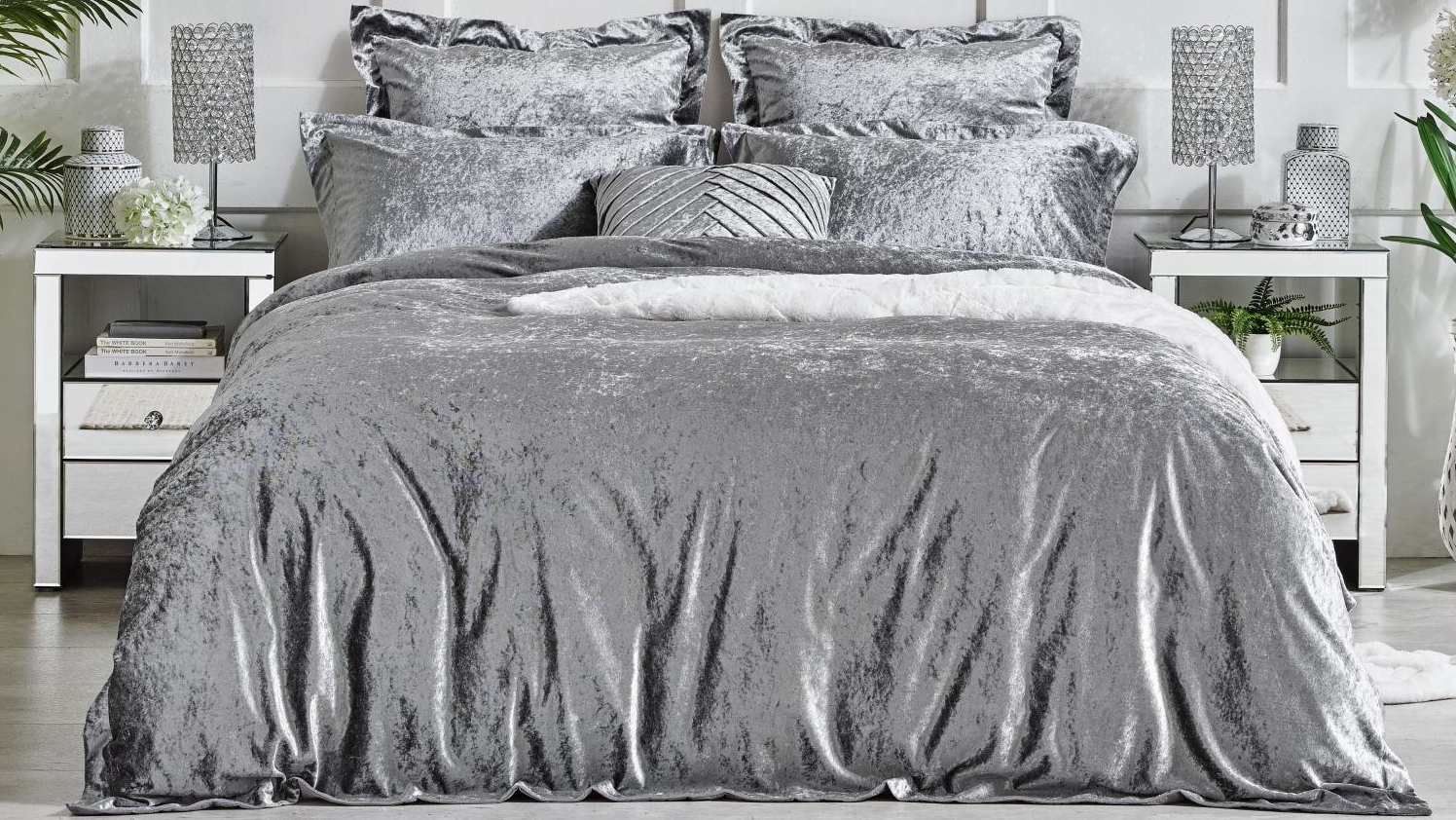 L'Avenue Celeste Silver Quilt Cover Set 