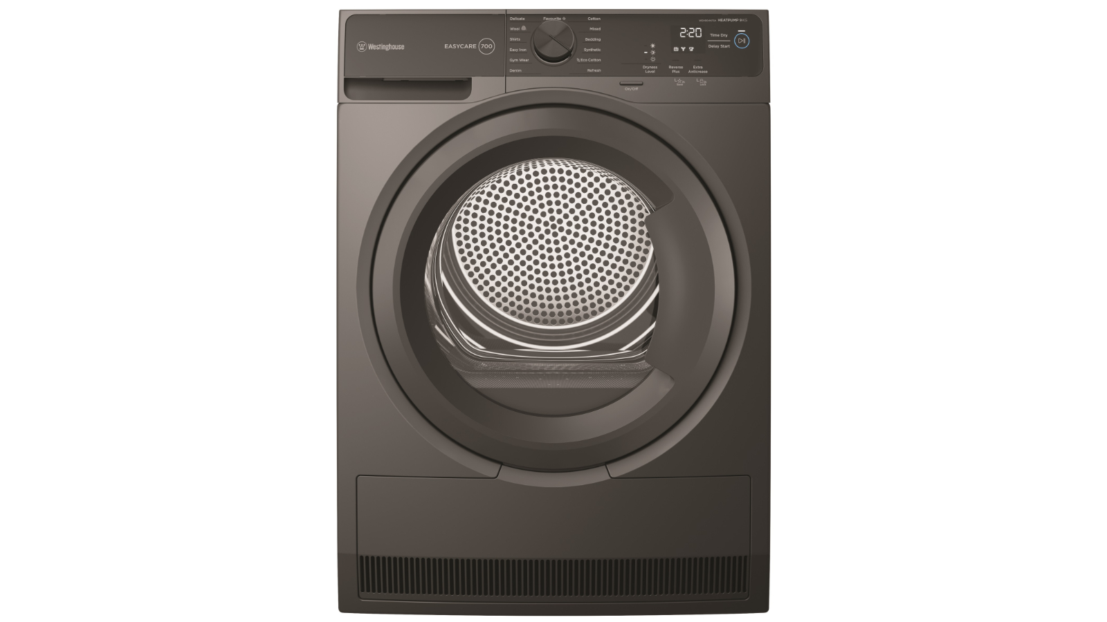 Westinghouse 9kg EasyCare 700 Heat Pump Dryer - Onyx