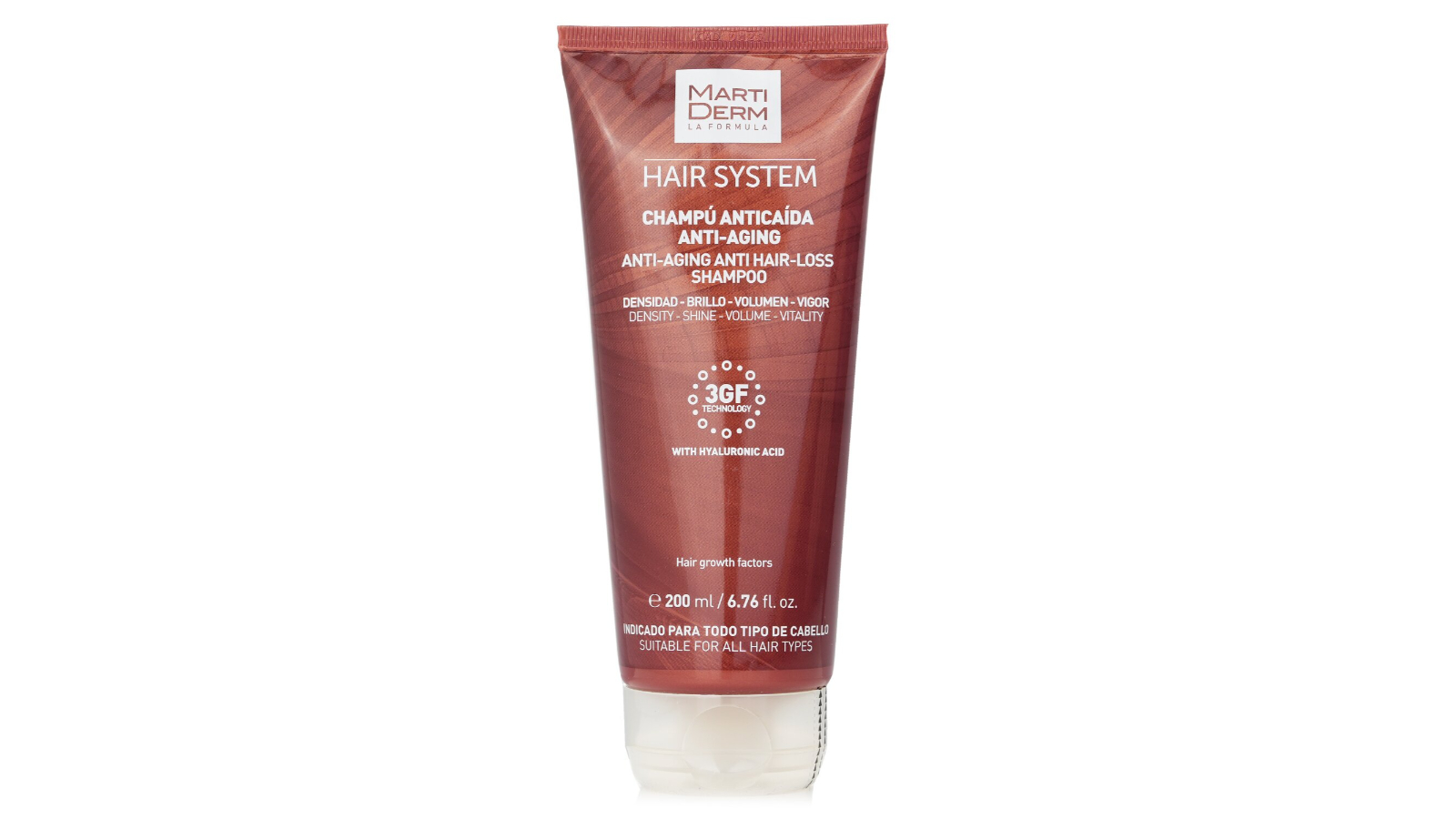 Martiderm Hair System Anti-Aging Shampoo with Hyaluronic Acid - 200ml/6.76oz
