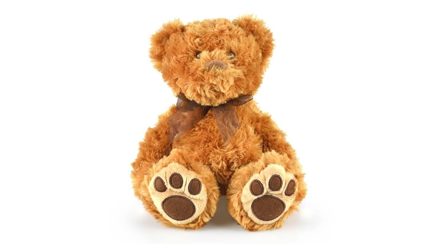 Korimco 48cm Marley Brown Kids Soft Bear Toy for Age 3 Years+