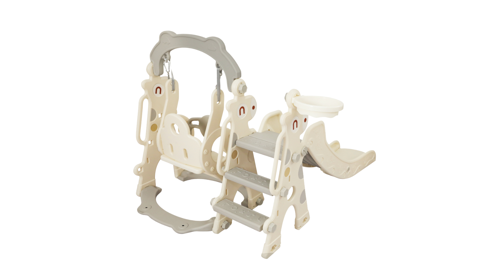 BoPeep 4-in-1 Kids Slide Indoor Playset - Cream