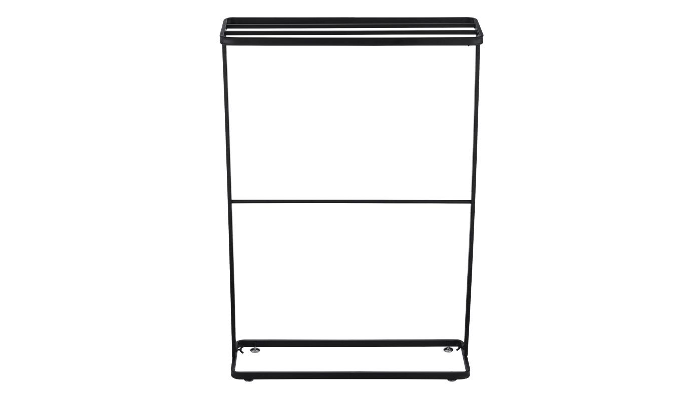 2-Tier Home Clothes Bathrobe Towel 95cm Freestanding Drying Rack - Black
